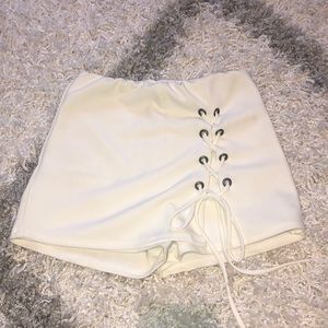 White Skort